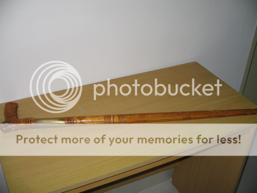 Hand-made parang tongkat